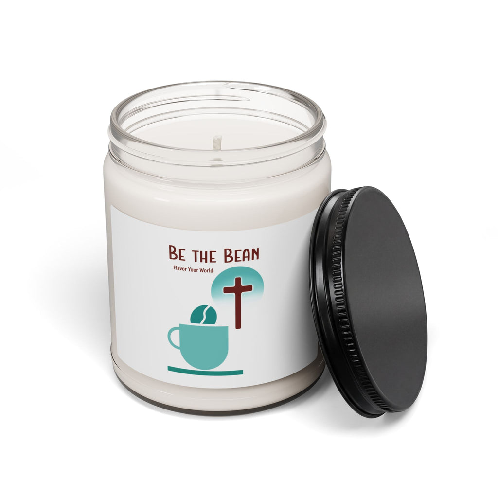 Be the Bean Coffee Cup with Cross candle | Scented Soy Candle, 9oz