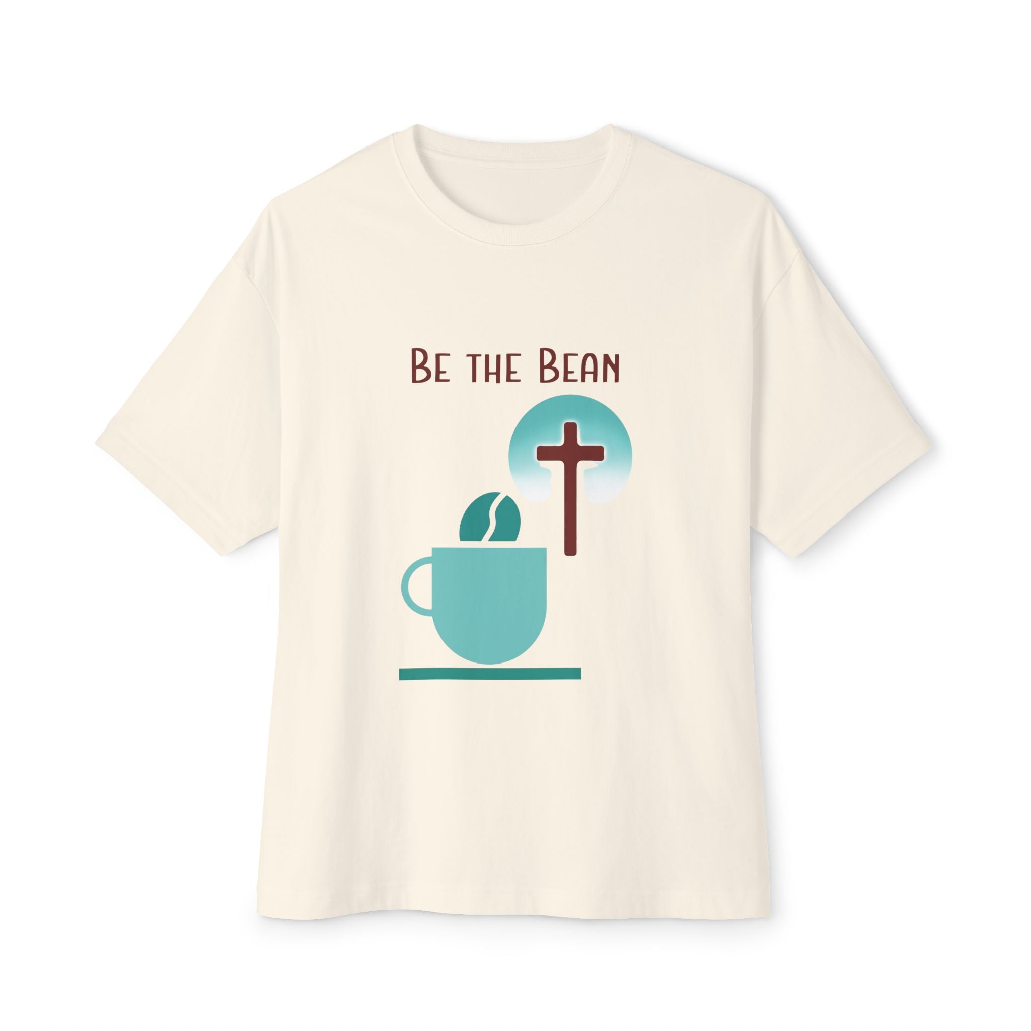 Be the Bean Coffee Cross T-Shirt | Christian Faith Tee