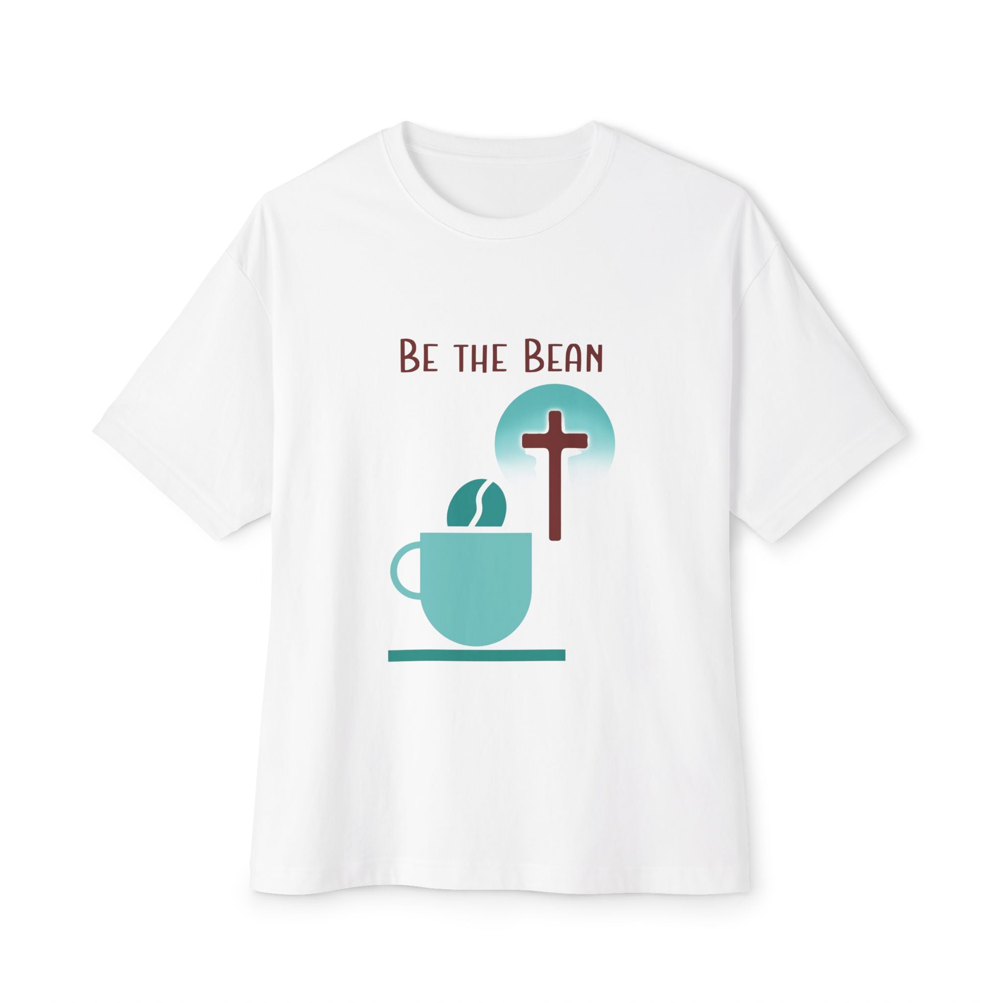 Be the Bean Coffee Cross T-Shirt | Christian Faith Tee