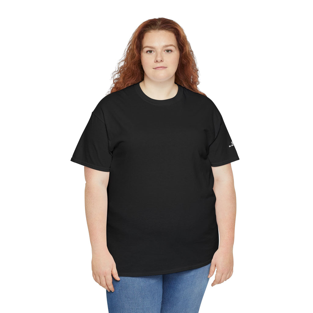 Black Graphic T-Shirt — Minimalist Solid Crewneck Tee