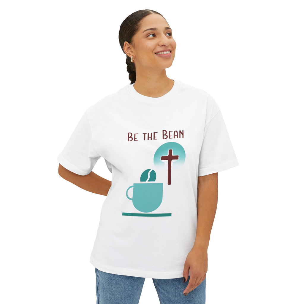 Be the Bean Coffee Cross T-Shirt | Christian Faith Tee