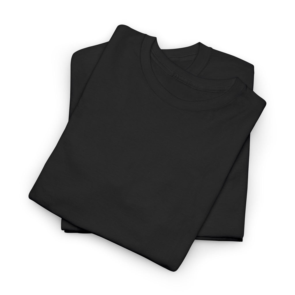 Black Graphic T-Shirt — Minimalist Solid Crewneck Tee